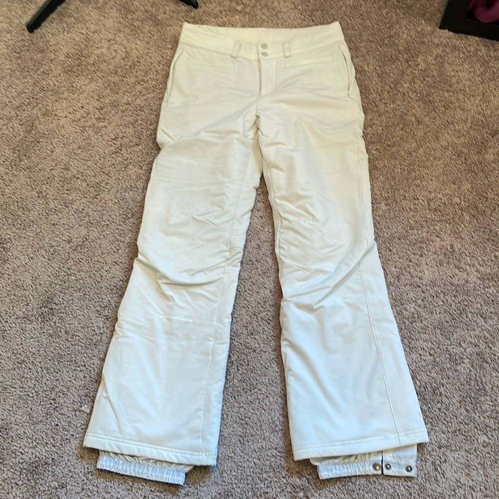 White/cream Columbia sportswear snowboard ski pants